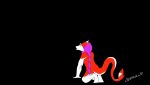  2d_animation android1110 animated anthro azaly clothing dancing deity dragon epic_games floating fortnite fur glowing humor mammal monk oddskull orange_justice pink_fur robe scalie sergal video_games western_dragon what 