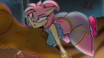  16:9 2019 amy_rose anthro balls blush breasts butt clothed clothing duo equid equine eyelashes female hi_res horse male male/female mammal mature_female nativefall penis simple_background single solo_focus sonic_(series) teasing thick_thighs video_games 