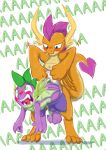  absurd_res bullying friendship_is_magic frist44 hi_res meme my_little_pony smolder spike_(disambiguation) spike_the_dragon spikeabuse spolder suggestive wedgie 