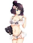  bikini cleavage fate/grand_order katsushika_hokusai_(fate/grand_order) see_through swimsuits taka_(0taka) underboob undressing 