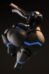  2:3 3d_(artwork) absurd_res action_pose anthroanim balls big_balls digital_media_(artwork) gun hi_res holding_object holding_weapon huge_balls huge_thighs humanoid hyper hyper_balls hyper_penis hyper_thighs machine male not_furry penis pose ranged_weapon robot s.o.r.u. simple_background solo thick_thighs weapon wide_hips 
