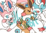  balls eevee eeveelution fellatio female feral forced forced_oral group group_sex low_res male male/female nintendo oral penetration penile pok&eacute;mon pok&eacute;mon_(species) pussy sex shiny_pok&eacute;mon sillywolf size_difference sylveon threesome vaginal vaginal_penetration video_games 