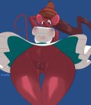  anthro clothed clothing crackiepipe curvaceous female hi_res looking_at_viewer mammal murid murine nipple_outline pussy rat rodent solo standing thick_thighs thigh_gap wide_hips 
