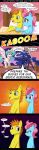  2019 absurd_res angry bed bedroom comic deusexequus dialogue earth_pony english_text equid equine female feral friendship_is_magic group hair hi_res horn horse male mammal mr._cake_(mlp) mrs._cake_(mlp) multicolored_hair my_little_pony on_bed pony princess_celestia_(mlp) princess_luna_(mlp) sibling sister sisters text under_covers winged_unicorn wings 
