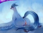  anthro anus articuno avian beak bird blue_feathers butt canadianbacon feathers female legendary_pok&eacute;mon nintendo pok&eacute;mon pok&eacute;mon_(species) pussy solo video_games wings 