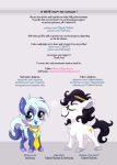  2019 blush comic duo equid equine eyewear falleninthedark fan_character female glasses hi_res horse male mammal my_little_pony necktie pencil_(object) pony stepandy 