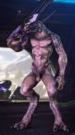  9:16 absurd_res alien armor balls bodily_fluids erection genital_fluids gun halo_(series) headgear helmet hi_res male microsoft muscular muscular_male nude penis precum ranged_weapon rifle rooking sangheili solo video_games weapon xbox_game_studios 