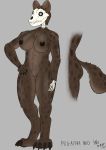  absurd_res anthro breasts female fur hi_res hyaenid mammal nude pussy scp-1471 scp_foundation simple_background solo tagme unusualmatias 