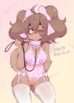  ? accessory anthro blush breasts canid canine canis clothed clothing collar dialogue domestic_dog female fur hair hair_accessory hair_bow hair_ribbon hi_res latte_(vonnir) leash legwear mammal one_eye_closed open_mouth pussy ribbons shih_tzu simple_background solo toy_dog vonnir 