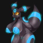  1:1 2019 absurd_res anthro areola big_breasts breasts eeveelution female glowing hi_res lime09 nintendo nipples nude pok&eacute;mon pok&eacute;mon_(species) pok&eacute;morph pussy shiny_pok&eacute;mon solo umbreon video_games 