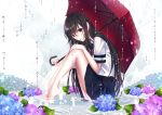  aliasing original rain seifuku tagme_(artist) umbrella water 
