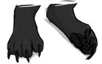  4_toes black_fur black_pawpads canid canine claws feet foot_focus fur hindpaw keadonger mal0 mammal pawpads paws scp-1471 scp_foundation sketch toe_claws toes 
