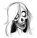  alternate_species bone creepy female human humanized keadonger mal0 mammal not_furry scp-1471 scp_foundation skeleton sketch skull undead 