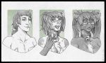  2019 anthro bell_collar chest_tuft collar domestic_cat drpickelle felid feline felis female gender_transformation hair human human_to_anthro male mammal mtf_transformation open_mouth pigtails sequence smile solo species_transformation surprise tharkis transformation tuft 