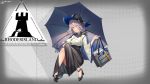  arknights heels konishi_(565112307) pantsu see_through umbrella 