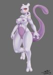  2019 anthro breasts female grey_background hi_res legendary_pok&eacute;mon looking_at_viewer mewtwo midair nintendo nude pok&eacute;mon pok&eacute;mon_(species) pussy simple_background solo video_games wolflong 