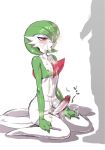  2017 after_oral blush bodily_fluids censored cum cum_everywhere cum_on_body cum_on_chest cum_on_face cum_on_leg gardevoir genital_fluids girly green_hair hair hands_on_legs human japanese_text kneeling koshiitai male male/male mammal messy nintendo nipples not_furry open_mouth pok&eacute;mon pok&eacute;mon_(species) red_eyes silhouette text video_games 