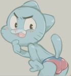  bent_over blush cartoon_network clothing dandi gumball_watterson low_res male presenting solo the_amazing_world_of_gumball underwear 