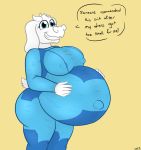 anthro belly big_belly big_breasts boss_monster bovid breasts caprine clothed clothing cosplay female hi_res hyper hyper_belly mammal nipple_outline pregnant solo toriel undertale undyingwolf video_games 