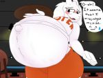  4:3 anthro belly big_belly big_breasts blush boss_monster bovid breasts caprine female hi_res hooters hyper hyper_belly mammal nipple_outline pregnant solo toriel undertale undyingwolf video_games 