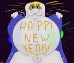  anthro belly big_belly boss_monster bovid caprine female hi_res hyper hyper_belly mammal pregnant pussy solo toriel undertale undyingwolf video_games 