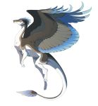  2018 alpha_channel blue_feathers dragon feathered_dragon feathered_wings feathers feral hi_res scalie simple_background skaydie solo transparent_background wings 