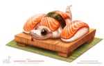  asian_mythology cryptid-creations east_asian_mythology food food_creature japanese_mythology mythology reptile scalie snake sushi tsuchinoko yōkai 