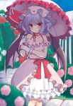  beni_kurage dress pointy_ears remilia_scarlet touhou umbrella wings 