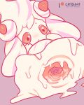  alcremie ambiguous_gender bodily_fluids conditional_dnp crybleat digital_media_(artwork) food food_porn genital_fluids goo_creature hi_res looking_at_viewer nintendo nude open_mouth pok&eacute;mon pok&eacute;mon_(species) pokemon_sword_and_shiled solo video_games 