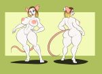  abs anthro big_breasts breasts curvaceous female hi_res kaboozle looking_at_viewer makeup mammal mouse murid murine nipples nude pussy rodent smile solo standing thick_thighs wide_hips 