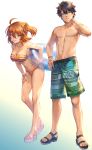  bikini cleavage fate/grand_order female_protagonist_(fate/grand_order) fujimaru_ritsuka mashu_(003) swimsuits 