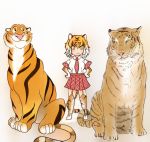  2019 4_toes :3 amber_eyes ambiguous_gender animal_humanoid animal_print argyle_(pattern) armwear bengal_tiger bengal_tiger_(kemono_friends) big_breasts biped black_ears black_fur black_hair black_highlights black_markings black_stripes black_tail blush bottomwear breasts brown_ears brown_fur claws clothed clothing countershade_face countershade_torso countershading crossover dipstick_ears disney disney&#039;s_aladdin dress_shirt ears_front ears_outwards elbow_gloves eyebrows felid felid_humanoid female feral footwear full-length_portrait fully_clothed fur garter_straps gloves group hair hair_highlights hands_on_hips handwear hatching_(art) humanoid iceeye_ena japanese kemono_friends larger_ambiguous larger_feral legwear light_skin long_tail looking_aside looking_at_viewer mammal mammal_humanoid markings multicolored_ears multicolored_fur multicolored_hair necktie no_sclera orange_eyes orange_fur orange_hair orange_tail pantherine pantherine_humanoid pattern_clothing pink_nose pivoted_ears pleated_skirt portrait quadruped rajah_(aladdin) red_bottomwear red_clothing red_skirt rolled_up_sleeves shadow shirt shoes short_hair simple_background sitting size_difference skirt slit_pupils smaller_female smaller_humanoid smile socks standing striped_fur striped_tail stripes tan_skin thigh_highs thigh_socks tiger tiger_humanoid tiger_print tiger_stripes toe_claws toes toony topwear two_tone_ears two_tone_tail whisker_spots whiskers white_background white_clothing white_countershading white_footwear white_fur white_hair white_shirt white_shoes white_topwear 