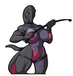  2019 big_breasts breasts collar female lordstevie nintendo nipple_piercing nipples piercing pok&eacute;mon pok&eacute;mon_(species) pussy riding_crop salazzle solo tongue tongue_out video_games whip 