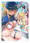 6+girls :d ;d ahoge animal_ear_fluff animal_ears artist_name artoria_pendragon_(all) ass ball bangs bare_shoulders baseball_cap bb_(fate)_(all) bb_(swimsuit_mooncancer)_(fate) bikini bikini_under_clothes black_bikini black_gloves black_jacket blonde_hair blue_bikini blue_eyes blue_headwear blush bracelet breasts can choker cleavage clenched_hands collarbone day ears_through_headwear eyebrows_visible_through_hair fate/grand_order fate_(series) fox_ears fox_tail glasses gloves hair_between_eyes hair_ornament hair_over_one_eye hair_ribbon hair_through_headwear hair_tie_in_mouth hands_up hat hews_hack holding holding_ball holding_can holding_hair jacket jeanne_d&#039;arc_(alter_swimsuit_berserker) jeanne_d&#039;arc_(fate)_(all) jeanne_d&#039;arc_(swimsuit_archer) jewelry large_breasts long_hair looking_at_viewer mash_kyrielight medb_(fate)_(all) medb_(swimsuit_saber)_(fate) medium_breasts mouth_hold multiple_girls mysterious_heroine_xx_(foreigner) navel o-ring o-ring_bikini one-piece_swimsuit one_eye_closed open_mouth pink_hair ponytail purple_bikini purple_eyes purple_hair ribbon scathach_(fate)_(all) scathach_(swimsuit_assassin)_(fate) shirt short_hair shrug_(clothing) side-tie_bikini side_ponytail sideways_hat silver_hair sitting skirt smile sparkle star straw_hat sun_hat sweat swimsuit tail tamamo_(fate)_(all) tamamo_no_mae_(fate) tamamo_no_mae_(swimsuit_lancer)_(fate) thigh_strap tiara twintails very_long_hair volleyball volleyball_net wading water_volleyball whistle whistle_around_neck white_bikini white_swimsuit yellow_eyes yellow_shirt yellow_skirt 