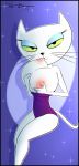  big_breasts breasts cartoon_network clothing domestic_cat felid feline felis female foster&#039;s_home_for_imaginary_friends hi_res leotard mammal nipples sirredbenjamin solo 