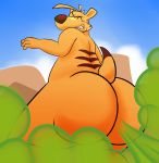  big_butt butt crashwolf fart hi_res nude ty_(character) ty_the_tasmanian_tiger 