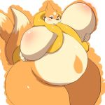 1:1 anthro big_breasts blush breasts female floatzel hand_on_breast hi_res huge_breasts kify nintendo nude overweight pok&eacute;mon pok&eacute;mon_(species) thick_thighs video_games 
