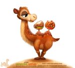 2017 apple camel camelid caramel cryptid-creations food fruit mammal plant solo url 