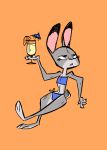  2019 3_toes 4_fingers anthro athletic bandeau beverage bikini biped black_eyes claws clothed clothing digital_media_(artwork) disney ears_up eyelashes feet female fingers flat_chested fluttershythekind frown fur grey_fur half-closed_eyes holding_object judy_hopps lagomorph leporid long_ears looking_aside mammal midriff multicolored_fur navel one_leg_up open_mouth orange_background pink_nose rabbit raised_leg short_tail simple_background sitting skimpy solo strapless swimwear toes two_tone_fur umbrella white_fur wide_hips wine_glass zootopia 