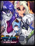  anthro blue_eyes blue_hair canid canine chinese_clothing clothing darkfang100 darkfangcomics fox hair hi_res kitsune_the_goddess_fox mammal ragnar_silva starlight_the_pony stealth_the_series 