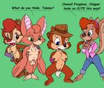  chip chip_&#039;n_dale_rescue_rangers dale foxglove morgan_kohl rule_63 tammy_squirrel 