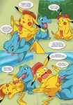  ash_ketchum ashchu comic palcomix pikachu pokemon totodile 