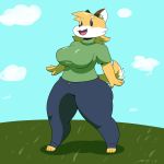  1:1 absurd_res big_breasts breasts canid canine canis domestic_dog female hi_res inari mac-daddy_(artist) mammal shiba_inu solo spitz 