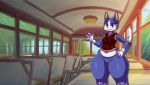  animal_crossing anthro bottomless breasts clothed clothing crossgender domestic_cat fabianoferreira felid feline felis female hand_on_hip mammal navel nintendo pussy rover_(animal_crossing) solo thick_thighs video_games voluptuous 