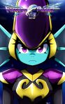  2019 anthro armor breasts bust_portrait clothed clothing dragon female freedom_planet freedom_planet_2 frown hi_res kenjikanzaki05 merga portrait purple_eyes solo video_games 