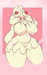  alcremie big_breasts breasts female food food_creature food_humanoid fruit hi_res humanoid nintendo not_furry nude omegaislabrawl pink_background plant pok&eacute;mon pok&eacute;mon_(species) pok&eacute;morph short_stack simple_background small_head solo standing strawberry thick_thighs video_games whipped_cream 