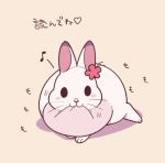  &lt;3 2016 dewlap_(anatomy) female ichthy0stega japanese_text lagomorph leporid mammal rabbit simple_background solo text translation_request 