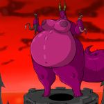  1:1 breasts cynder dragon ember_(spyro) female group hi_res ludmilla_(bartok) overweight shinysteel spyro_the_dragon video_games 