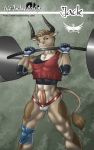  anthro barbell bovid bovine cattle clothing eldiman erection exercise horn jack_(runtt) life_in_the_co-op looking_at_viewer male mammal penis portrait solo three-quarter_portrait topwear underwear url weightlifting weights workout 