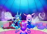  anthro bison_black duo female hookah jazzbun lagomorph leporid mammal rabbit starbunny 